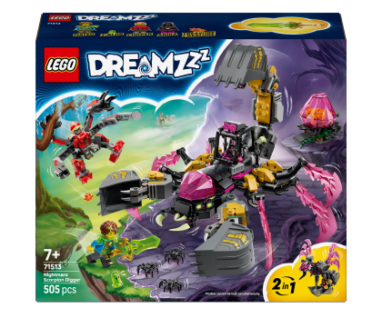 Klocki LEGO® LEGO DREAMZZZ 71513 Koszmarna skorpionowa koparka